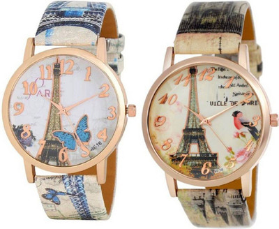 

Miss Perfect Efiil Tower Sparrow and butterfly watches combo for girls Watch - For Girls