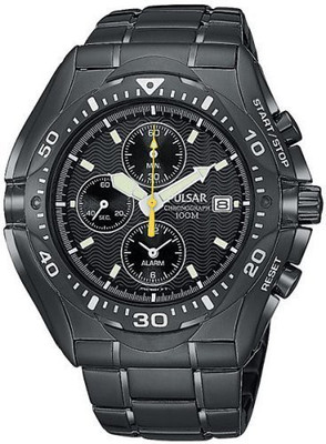 

Pulsar Black7153 Pulsar Men's PF3663 Tech Gear Alarm Chronograph Black Ion Watch Watch - For Men