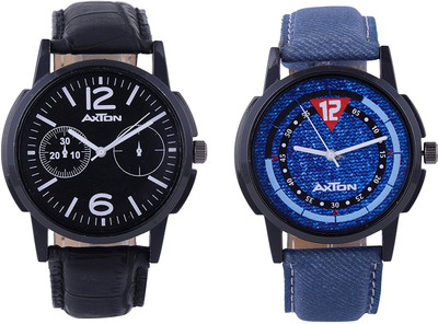 

AXTON AXG-6010 Analog Multicolor Dial Unisex Watch-(Pack of 2) Watch - For Men
