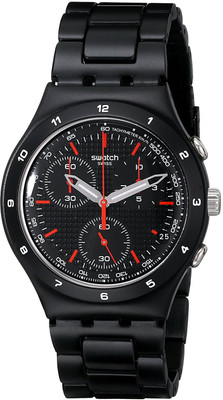 

Swatch Black1333 Swatch Unisex YCB4019AG Aluminum Black Dial Watch Watch - For Men
