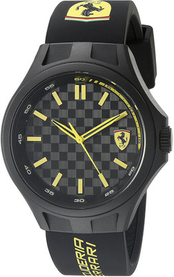 

Ferrari Black3736 Ferrari 830286 Pit Crew Analog Display Quartz Black Watch Watch - For Men