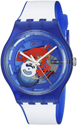 

Swatch blue8011 Swatch Unisex SUON112 Originals Analog Display Swiss Quartz White Watch Watch - For Men & Women