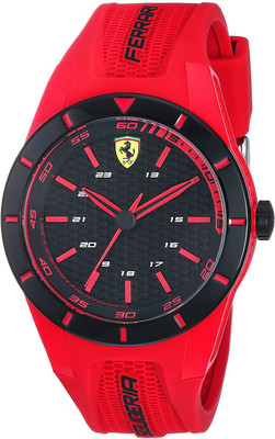 

Ferrari Black5323 Ferrari Men's 'RedRev' Quartz Stainless Steel and Rubber Casual Watch, Color:Red (Model: 840005) Watch - For Men