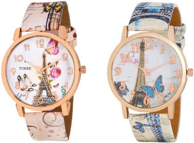 

Miss Perfect Effillt tower two flower and butterfly combo watches for women Watch - For Girls