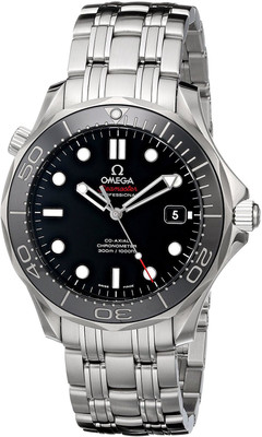 

Omega black8272 Omega Men's 212.30.41.20.01.003 Seamaster Black Dial Watch Hybrid Watch - For Men