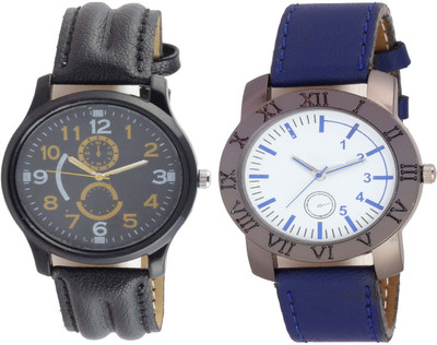 

Miss Perfect Black and Blue watches combo (2 pack ) combo for boys Watch - For Boys