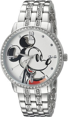 

Disney White3268 Disney Mickey Mouse Men's W002512 Mickey Mouse Silver-Tone Watch Watch - For Men
