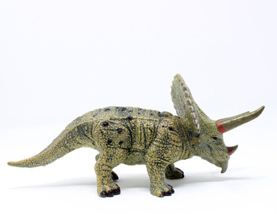

Tootpado Triceratops Dinosaur Toy 8 Inch - (1TNG70) - Big Realistically Detailed Animal Figure(Brown)