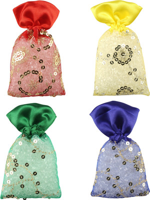 3Pure Assorted Car Freshener Diffuser Perfume Potli - Set of 4(4 x 50 g)
