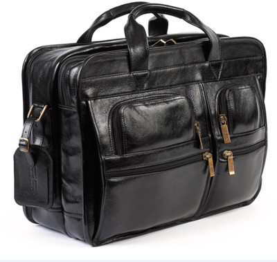 

Leather Mark 003 Waterproof Messenger Bag(Black, 10 L)