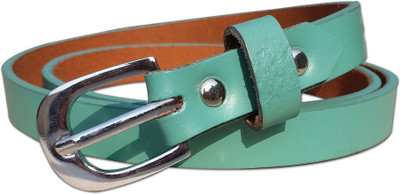 

EL Mio Women Party, Casual, Formal, Evening Green Genuine Leather Belt, Sea green