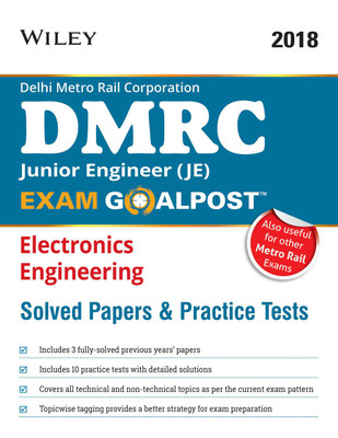 Wiley's Dmrc Junior Engineer (Je) Electronics Engineering Exam Goalpost Solved Papers and Practice Tests(English, Paperback, unknown)