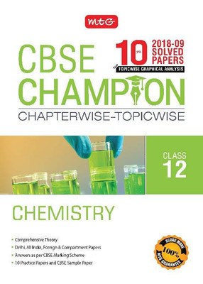 10 Years Cbse Champion Chapterwise-Topicwise - Chemistry-Class- 12(English, Paperback, unknown)