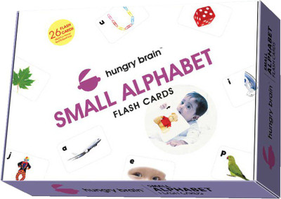 

hungry brain Mind Wealth SMALL ALPHABETS Flash cards for teaching kids- A playful learning for 1yr-4yr Kids(Purple)