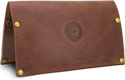 

POLLSTAR Handmade Luxury Leather for men & Women slots 15 Card Holder(Set of 1, Brown)