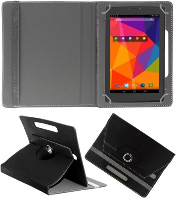 ACM Book Cover for Micromax Canvas Tab P480 Rotating Case(Black, Pack of: 1)
