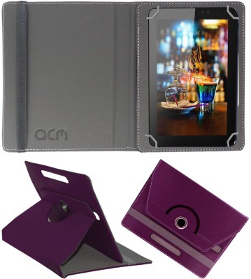 ACM Book Cover for Micromax Canvas Tab P701 7 inch Rotating Case(Purple, Pack of: 1)