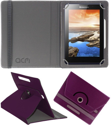 ACM Book Cover for Lenovo A7-30 (A3300-Hv) Rotating Case(Purple, Pack of: 1)