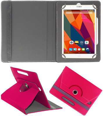 ACM Book Cover for Swipe Ace Strike 4g Rotating Case(Pink, Pack of: 1)