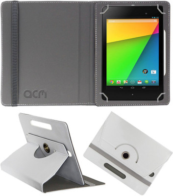 ACM Flip Cover for Asus Google Nexus 7c 2013(White, Cases with Holder)
