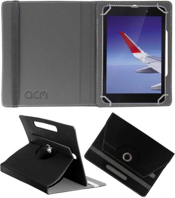 ACM Flip Cover for iBall Slide Wings 8 inch Rotating Case(Black, Cases with Holder, Pack of: 1)