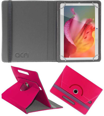 ACM Flip Cover for Swipe Slate Plus Rotating Case(Pink, Cases with Holder, Pack of: 1)