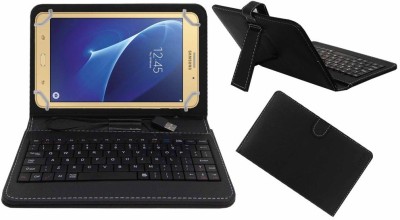 ACM Keyboard Case for Samsung Galaxy J Max Tab Keyboard Cover(Black, Pack of: 1)