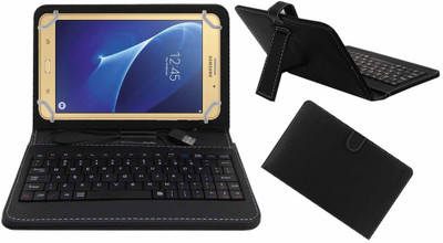 ACM Keyboard Case for Samsung Galaxy J Max Tab Keyboard Cover(Black, Pack of: 1)