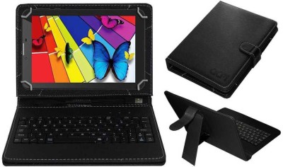 ACM Keyboard Case for Intex I-Buddy In-7dd01 Tab Keyboard Cover(Black, Cases with Holder, Pack of: 1)