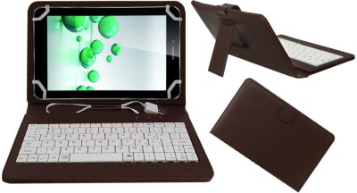 ACM Keyboard Case for iBall Slide 3G Q45 Tab Keyboard Cover(Brown, Pack of: 1)