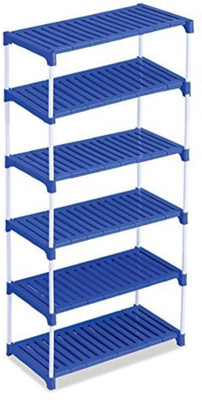 40 OFF on Ebee Plastic Collapsible Shoe Stand 6 Shelves DIY Do