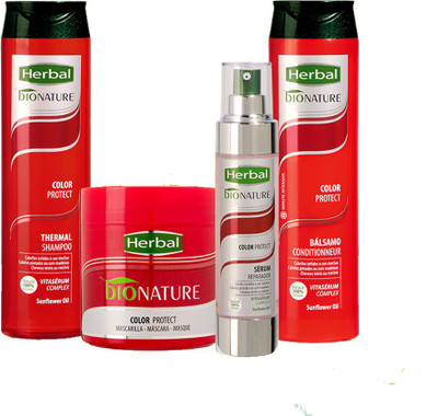 

Herbal Bionature Color Protect Shampoo, Conditioner, Hair Mask and Hair Serum Combo of 4(Set of 4)