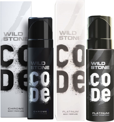 

Wild Stone Code Chrome & Platinum Combo Perfume Body Spray - For Men(240 ml, Pack of 2)
