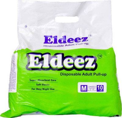 

ELDEEZ PLUS DISPOSABLE PULL-UP Adult Diapers - M(10 Pieces)