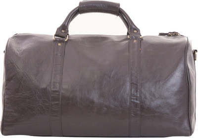 

Krashell Leather Duffel Bag Brown Travel Duffel Bag(Brown)