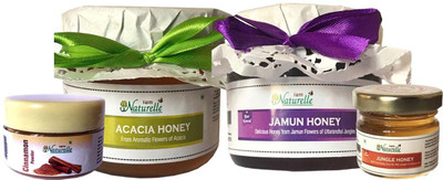 

Farm Naturelle 100% Raw Pure Un-processed Jamun Forest Honey and Acacia Forest Honey Combo (2x400Gms) for Diabetic people also+Cinnamon Powder+Another Flower Honey Combo(Honey Combo (2x400Gms)+Cinnamon Powder+Another Flower Honey)