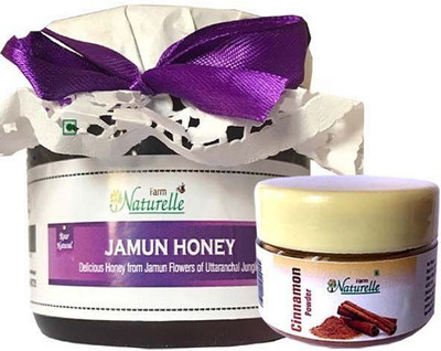 Farm Naturelle 1 Jamun Honey (400 Gms) with Cinnamon powder Combo(1 Jamun Honey (400 Gms) with Cinnamon powder pack)