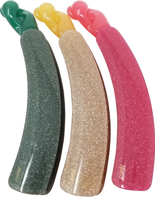 

Evolution Medium Banana Clips Super Shiny Spring Galaxy Shades Pack of 3 Banana Clip(Multicolor)