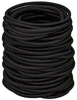 

Evolution Chronex™ 25 pcs Black Ponytail holders Hair Elastic Rubber bands ties Accessories for Girls/Women - Pack of 25 Rubber Band(Black)