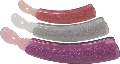 

Evolution Medium Banana Clips Super Shiny Winter Galaxy Shades Pack of 3 Banana Clip(Multicolor)