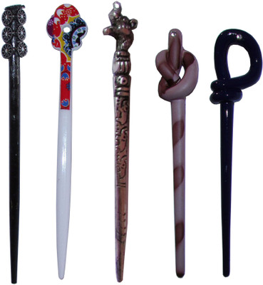 

SHUGARILA Combo of Multi Color Juda Sticks Bun Stick(Multicolor)