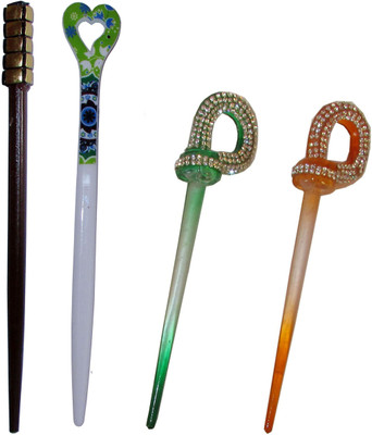

raghu Combo of Multi Color Juda Sticks Bun Stick(Multicolor)