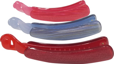 

Evolution Small Banana Clips Lining Shiny Fall Shades Pack of 3 Banana Clip(Multicolor)