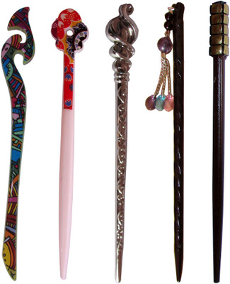 

CHINNI Combo of Multi Color Juda Sticks Bun Stick(Multicolor)
