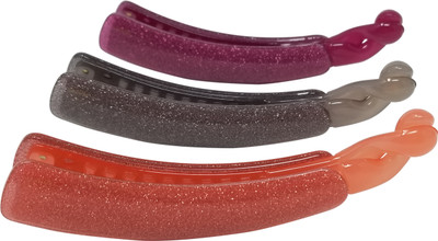 

Evolution Medium Banana Clips Super Shiny Fall Galaxy Shades Pack of 3 Banana Clip(Multicolor)