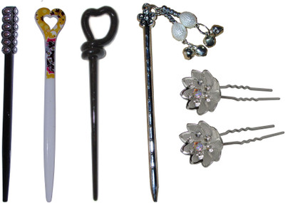 

DRRP Combo of Multi Color Juda Sticks Bun Stick(Multicolor)