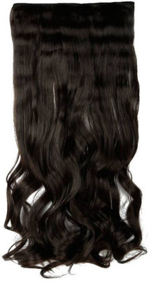 

AASA Synthetic For Women/Girl, Extension for Wedding/Party, Dark Brown, 1 Pcs Hair Extension