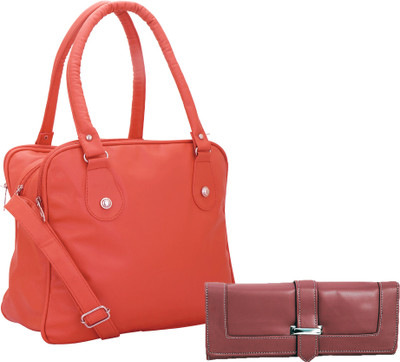 

Lady bar Shoulder Bag(Pink, Maroon), Maroon;pink
