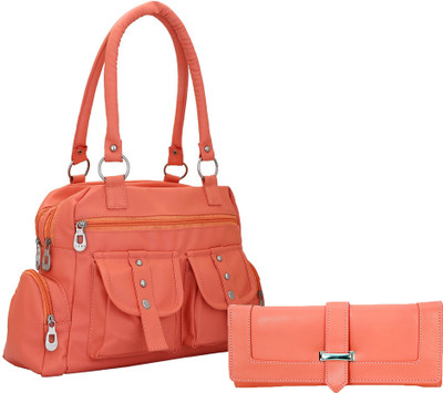 

Lady bar Shoulder Bag(Pink)