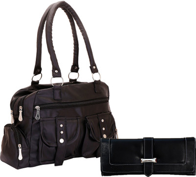 

Lady bar Shoulder Bag(Black)